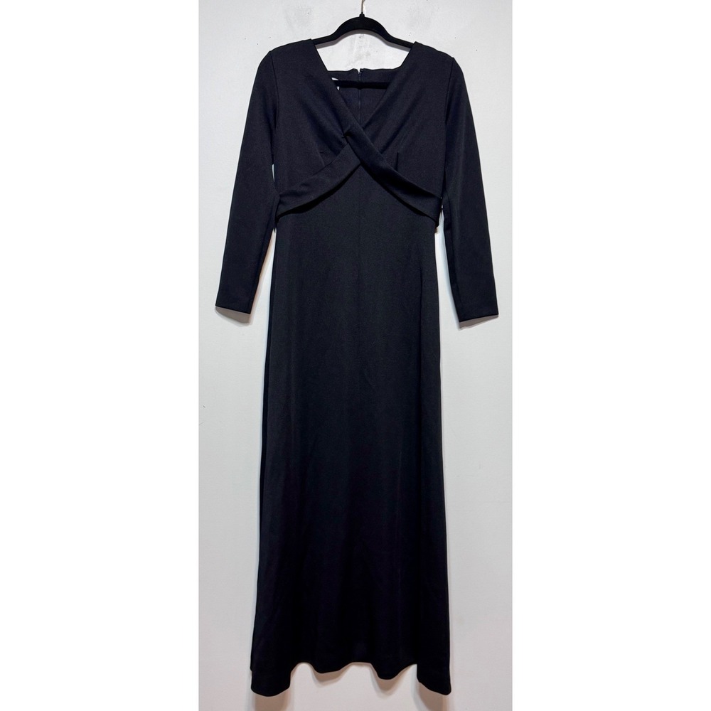 Vintage Bleeker Street Dark Academia Gothic Maxi Dress 14 Witchcore Evening Gown